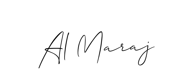 How to Draw Al Maraj signature style? Allison_Script is a latest design signature styles for name Al Maraj. Al Maraj signature style 2 images and pictures png